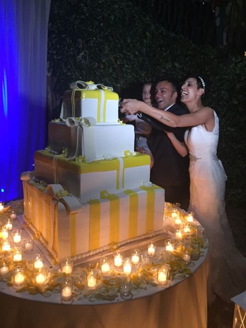 Le più belle torte nuziali gialle - 1