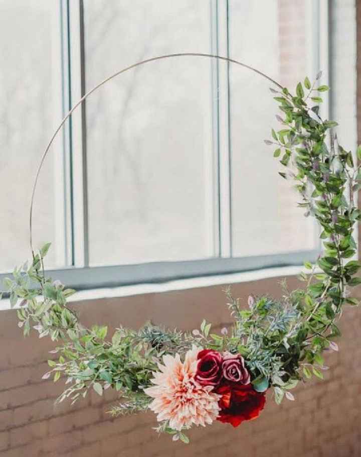 Decorazioni floral hoops - 4