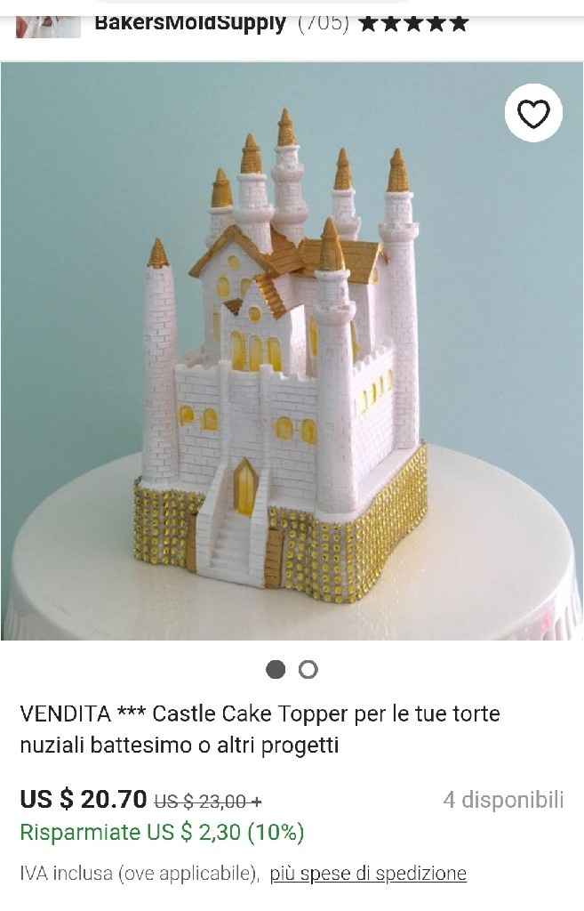 Cake topper castello - 1