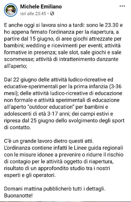 da luglio 2020 in poi - chi non intende rimandare - 1