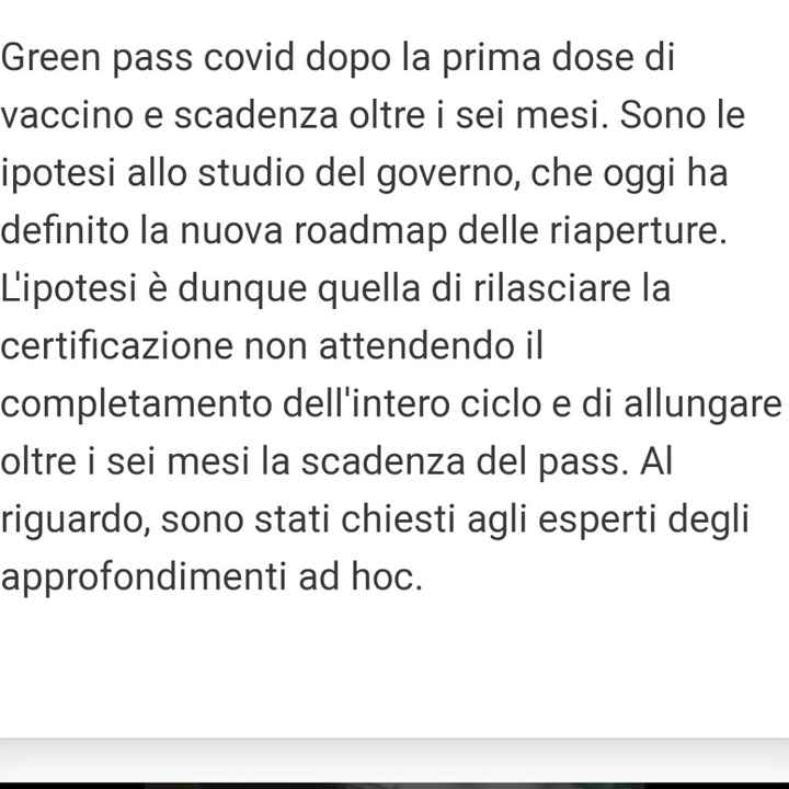 Nuovo decreto e Green pass - 1