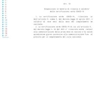 Nuovo decreto e Green pass - 1