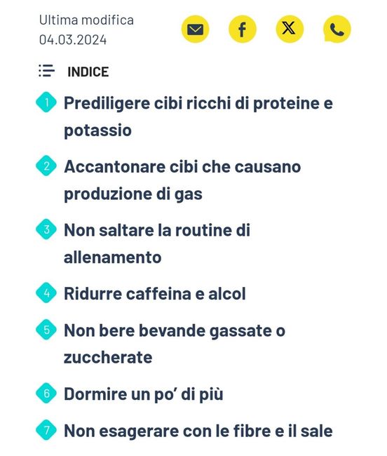 consigli per gonfiore ciclo - 1