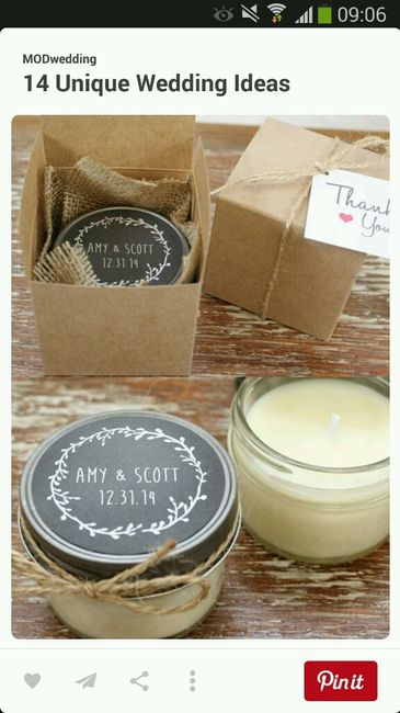 Bomboniera a candela - 1