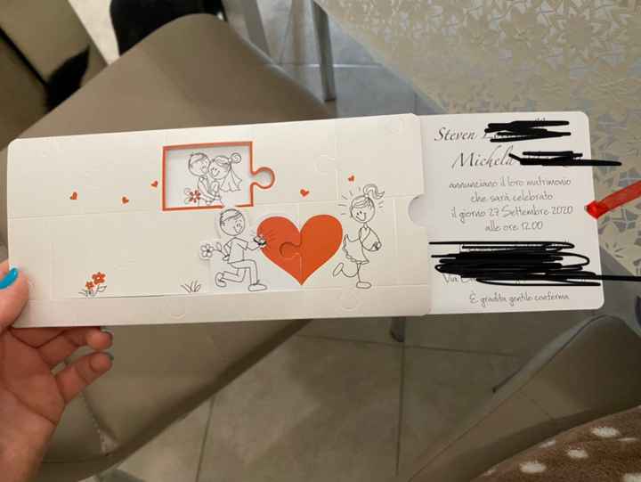 Partecipazioni arrivate ❤️ - 1