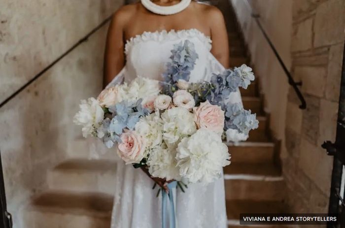 Bouquet di ortensie per la sposa: lo sceglieresti? 💙 6