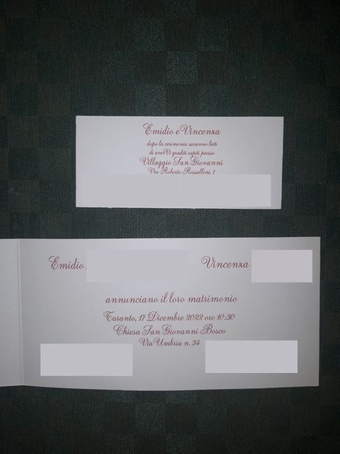 partecipazioni arrivate 😍😍😍😍😍😍😍😍 1