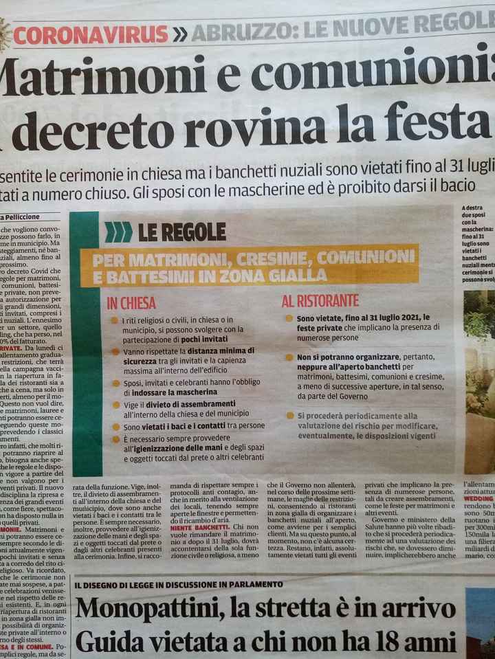 Ricevimenti vietati fino al 31 luglio - 2