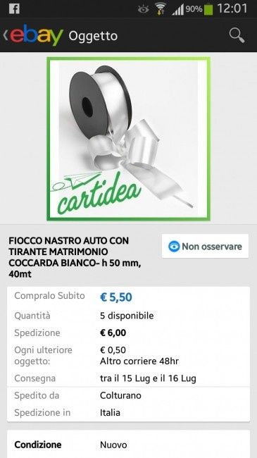 Coccarde bianche per auto - 1