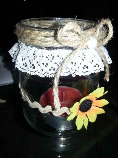 Portacandele country fai da te - 1