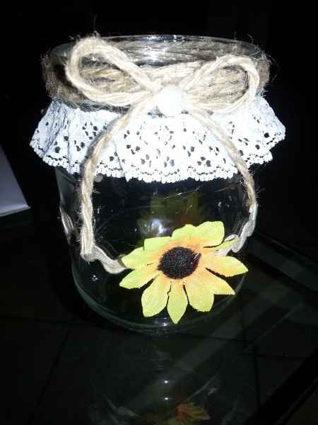 Portacandele country fai da te - 2