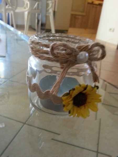 Portacandele country fai da te - 3