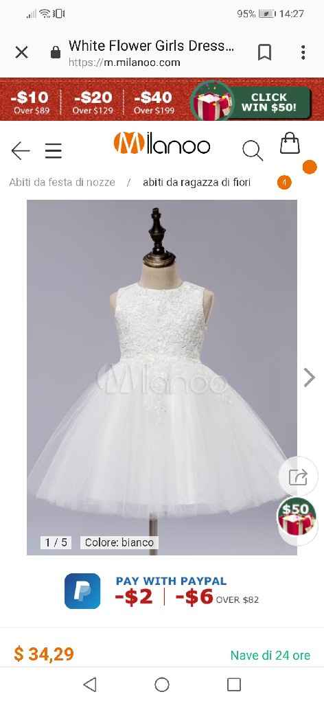 Vestito damigella Milanoo.com - 1