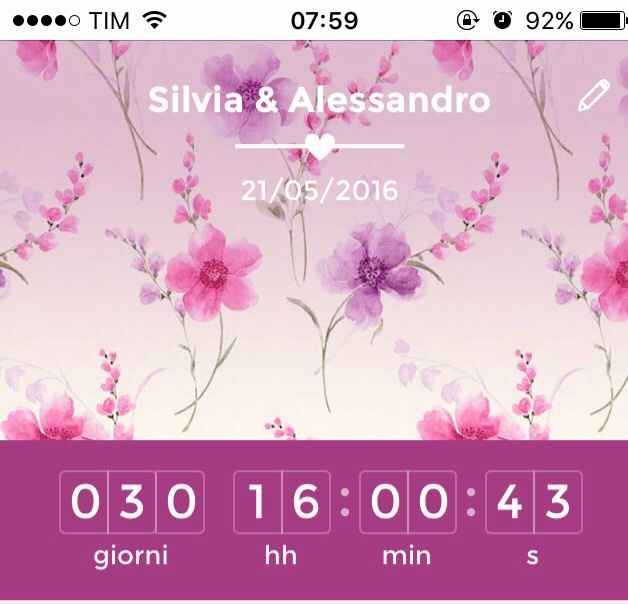 Eccomi..... -30 giorni - 1