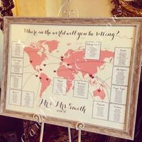 Tableau de mariage tema viaggio - 1