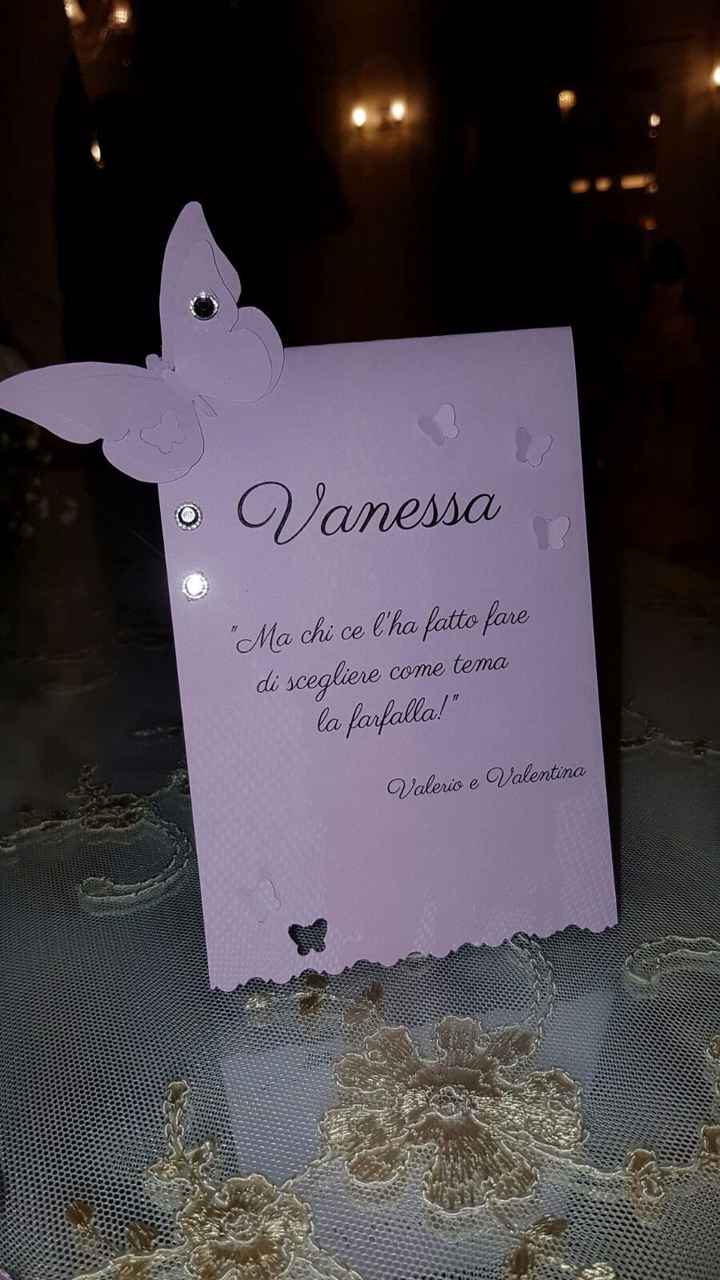 Il segnatavolo per il tavolo degli sposi