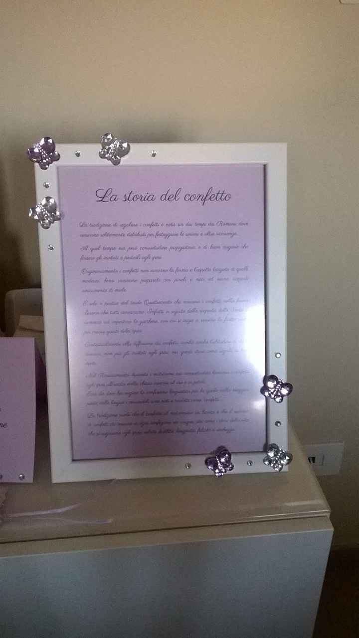 Storia del confetto da mettere sul tavolo della confettata