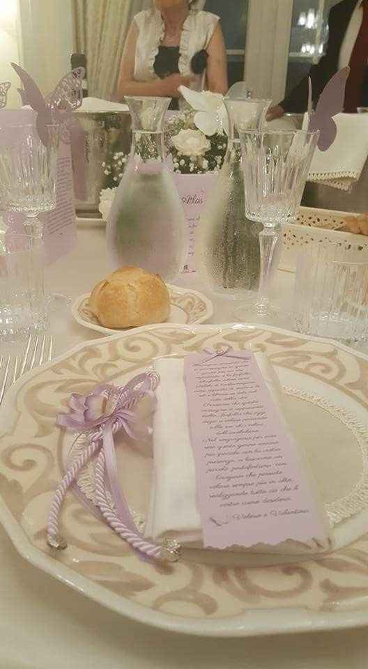 Dettaglio segnaposti e segnabicchieri