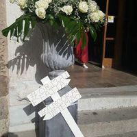 Cartello davanti la chiesa