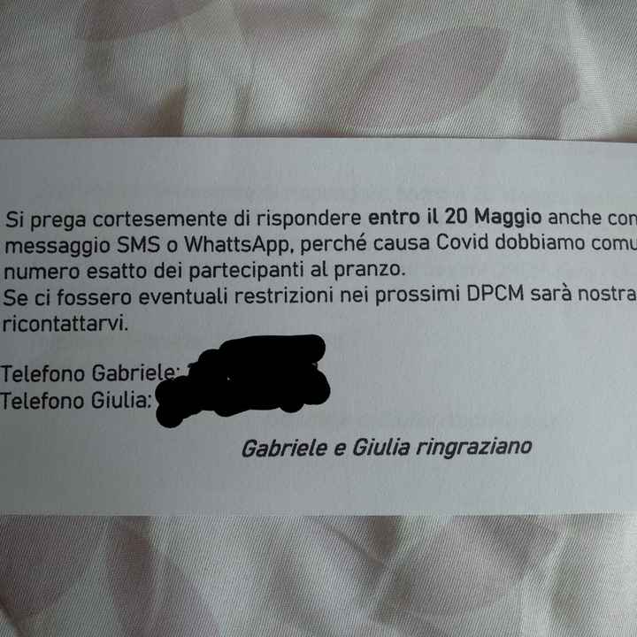 Spedire o non spedire gli inviti - 1