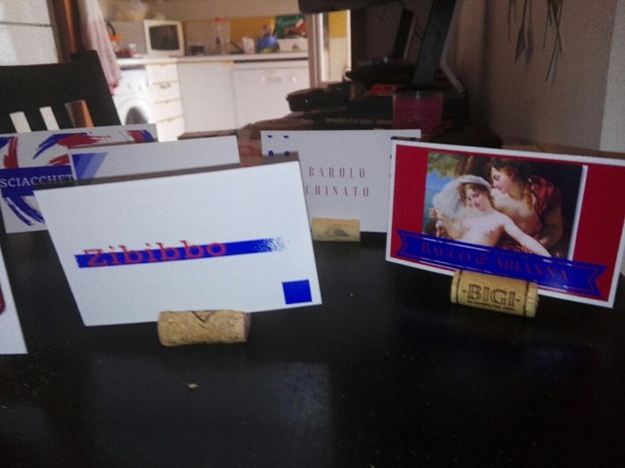 Segnatavoli tema vino - 2