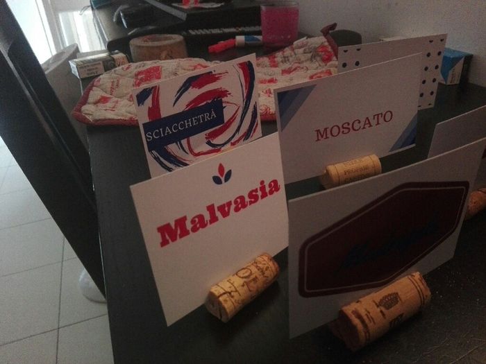 Segnatavoli tema vino - 3