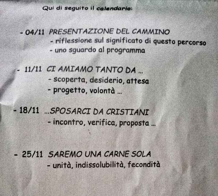 Corso prematrimoniale - 1