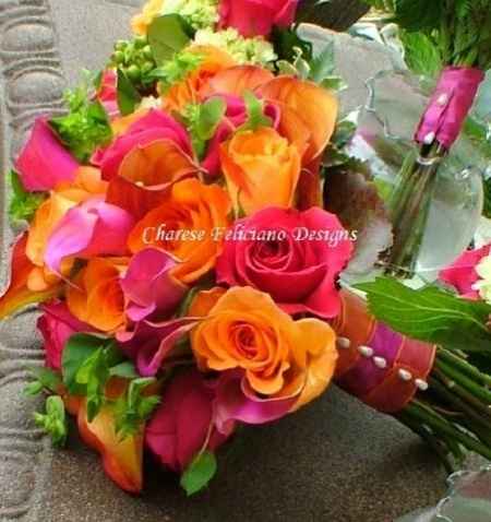 matrimonio fucsia e arancio 