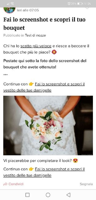 Fai lo screenshot e scopri il tuo bouquet 8