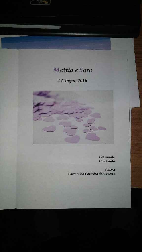 Copertina libretto messa - 2