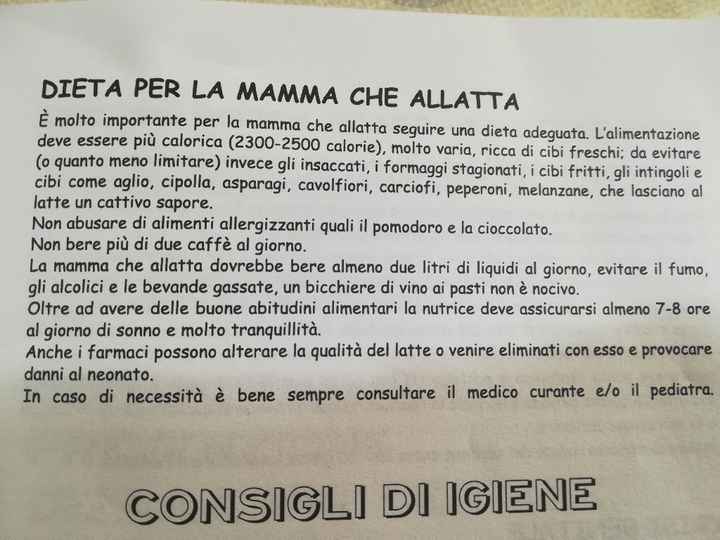 Alimentazione in allattamento - 1