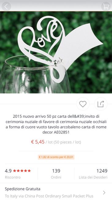 Cerco idee per segnaposto - 1