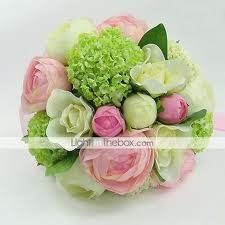 bouquet bianco rosa e verde