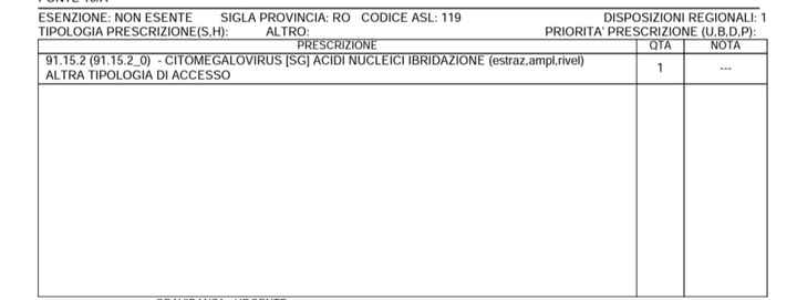 Cytomegalovirus primo trimestre - 1