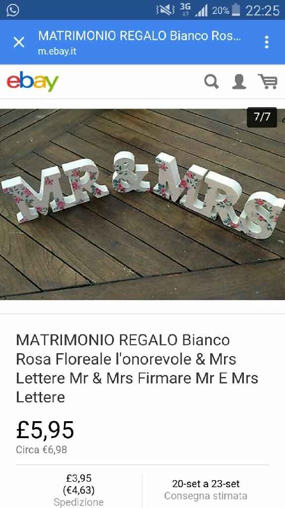 Lettere mr&mrs - 1