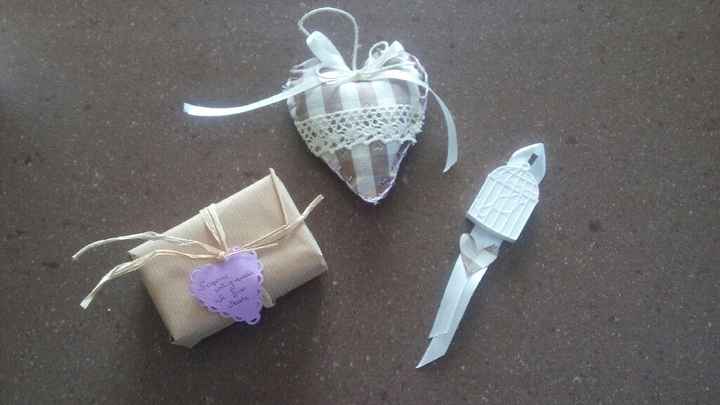 Gabbiette e lavanda handmade - 1