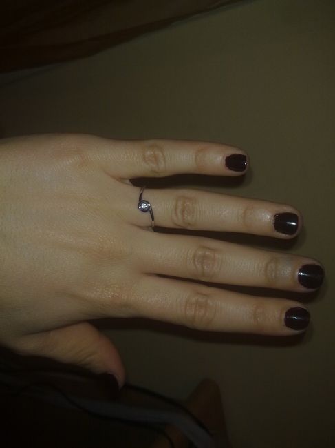 il mio anello di fidanzamento