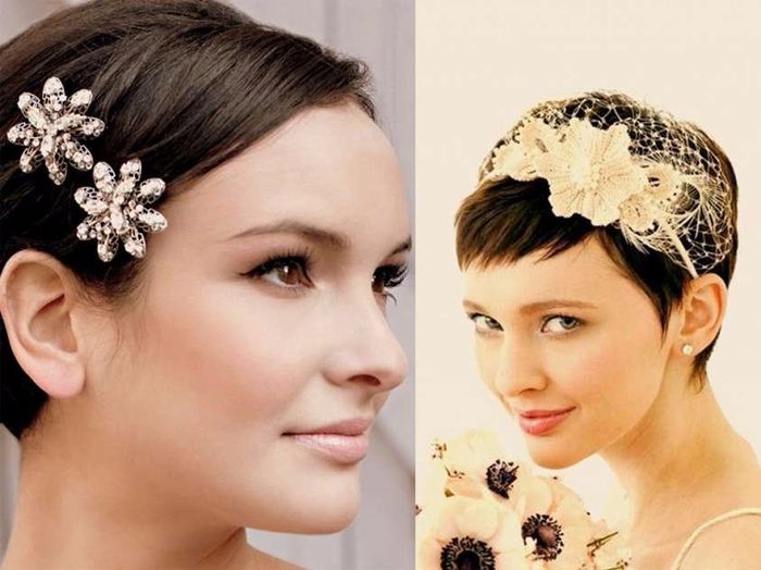 Capelli corti sposa 4