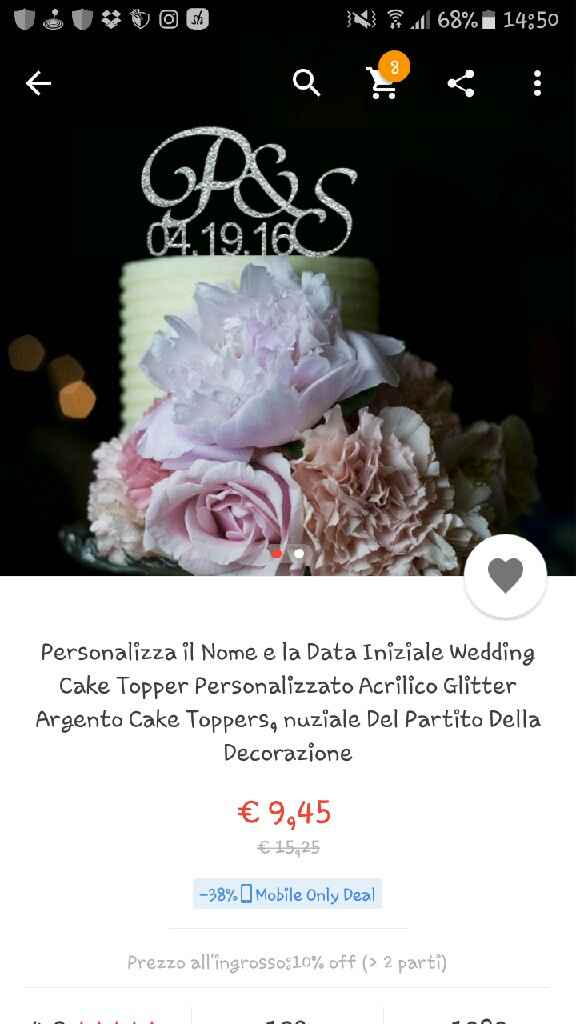 Aaa cercasi topper per wedding cake! - 1