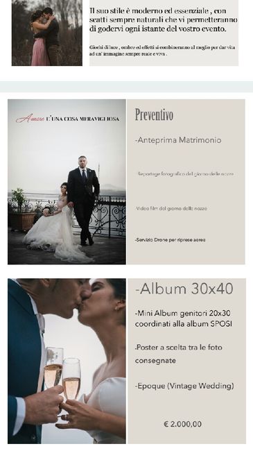 Foto, grandezza album e costo servizio - 1