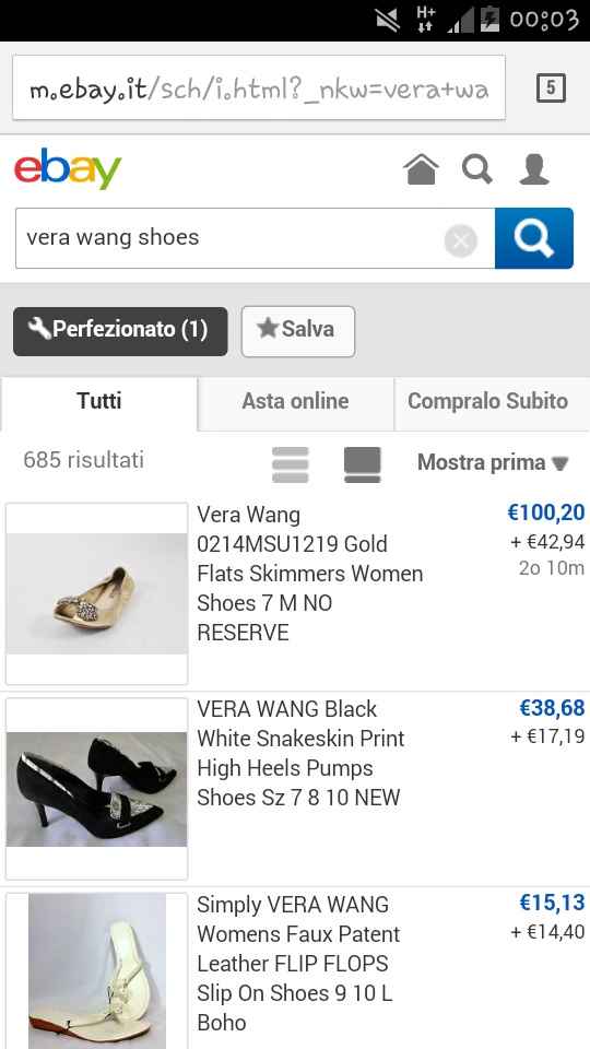 Scarpe vera wang - 1