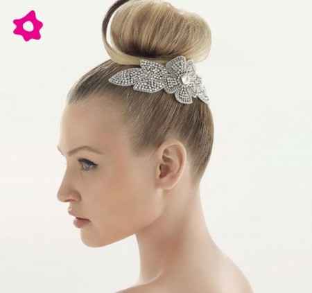 Acconciature raccolte x un matrimonio elegante - 7