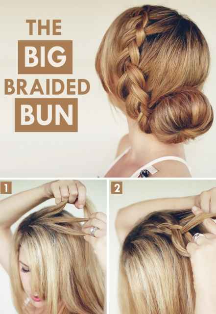 chignon treccia