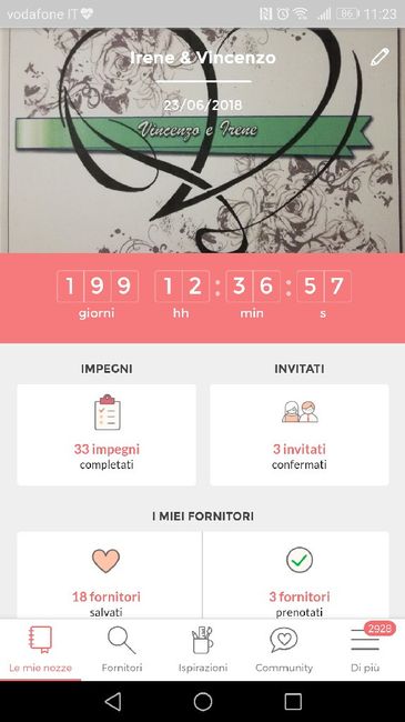 Quanto segna il countdown della App di Matrimonio.com? 📅 8