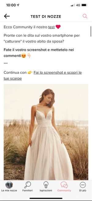 Fai lo screenshot e scopri il tuo abito da sposa - 1
