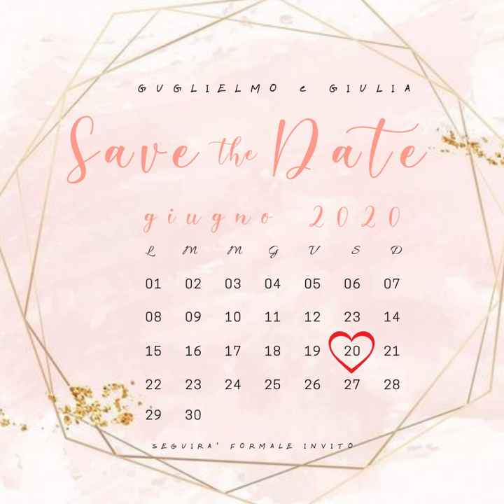 Save the date - 1