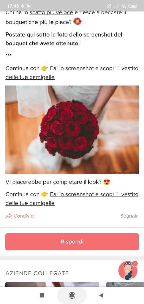Fai lo screenshot e scopri il tuo bouquet - 1