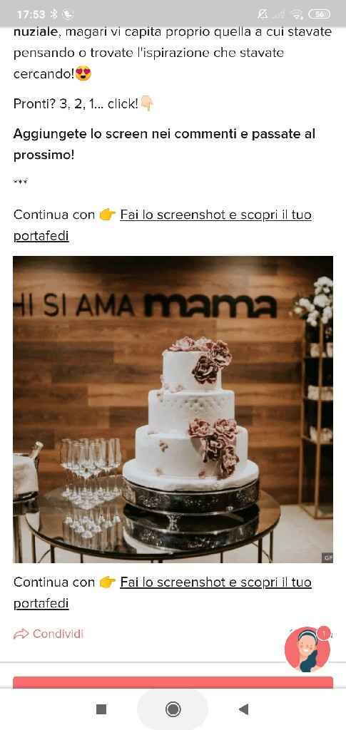 Fai lo screenshot e scopri la tua torta nuziale - 1