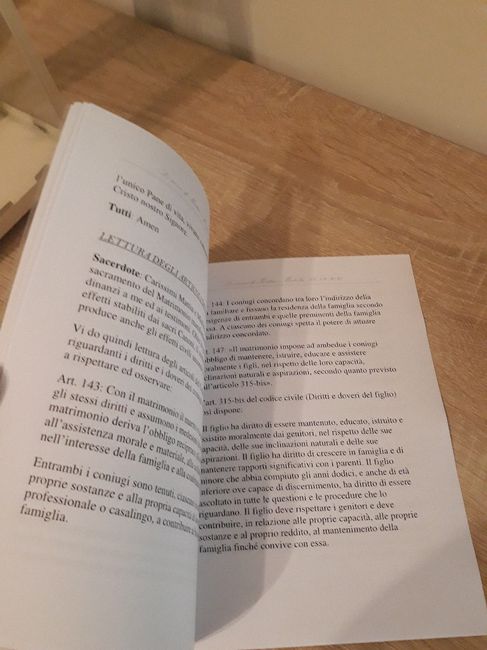 Libretto messa terminato...molto soddisfatta! Pareri? 4