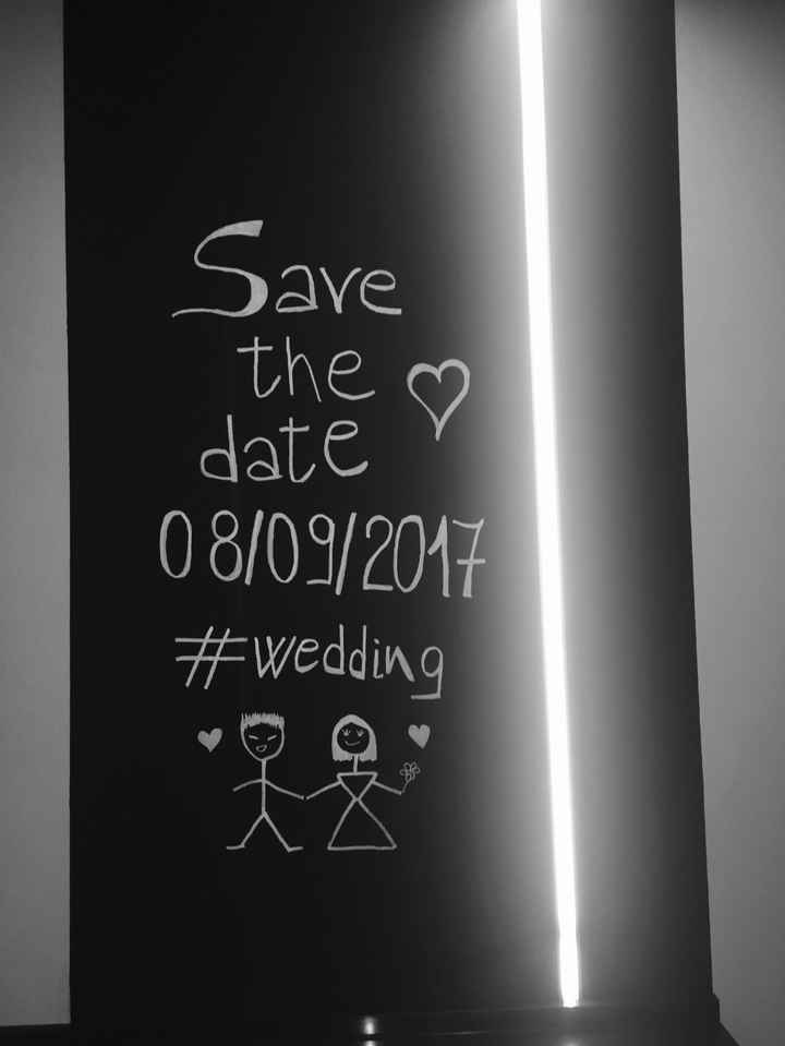 Save the date home made